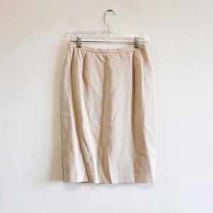 Vintage Holt Renfrew oatmeal skirt
